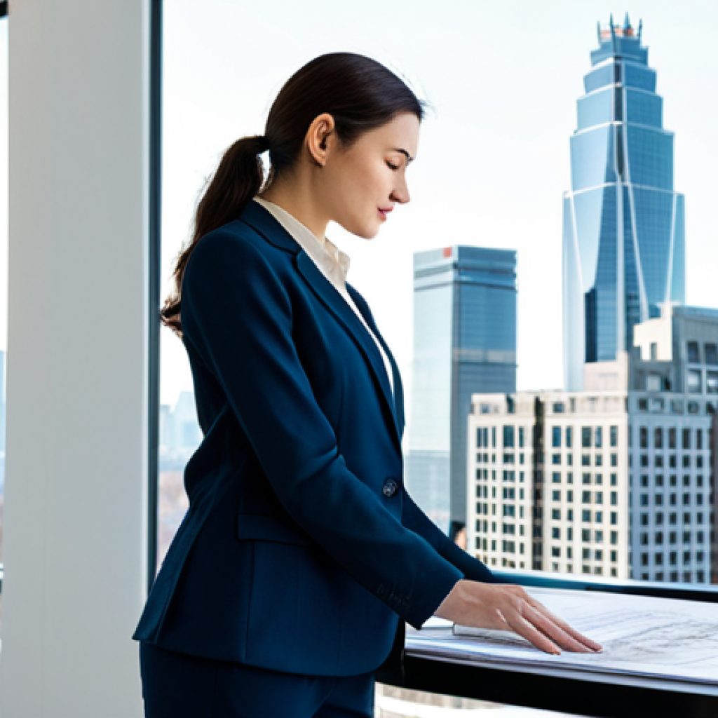 **

"A fully clothed female architect, wearing a modest business casual outfit (dress pants, blouse, blazer), standing in a bright, modern architectural office, reviewing blueprints. Perfect anatomy, correct proportions, natural pose. The office has large windows overlooking a city skyline. Safe for work, appropriate content, professional, well-formed hands, proper finger count, natural body proportions."

**