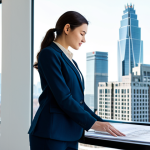 **

"A fully clothed female architect, wearing a modest business casual outfit (dress pants, blouse, blazer), standing in a bright, modern architectural office, reviewing blueprints. Perfect anatomy, correct proportions, natural pose. The office has large windows overlooking a city skyline. Safe for work, appropriate content, professional, well-formed hands, proper finger count, natural body proportions."

**